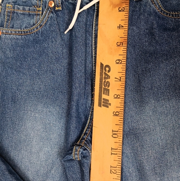 Levi Jean Cotton Chic High Rise Pull-on Girl 12 Reg Elastic Waist Mid Wash Blue - Picture 9 of 13